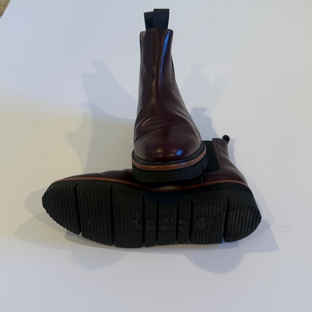rag & bone Dark Burgundy Leather Chelsea Boots See pics for Wear - Picture 2 of 7